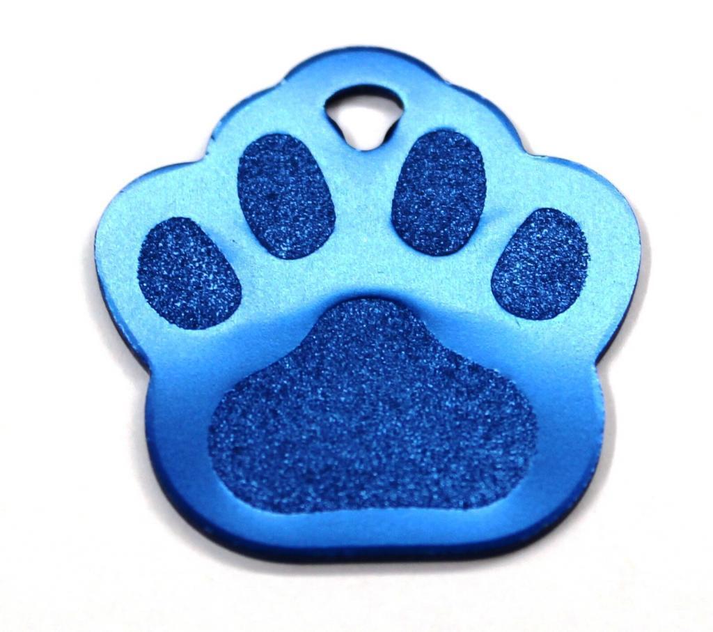 Blue Paw ID tag